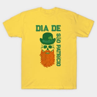 Saint Patrick's Day Skull Design T-Shirt